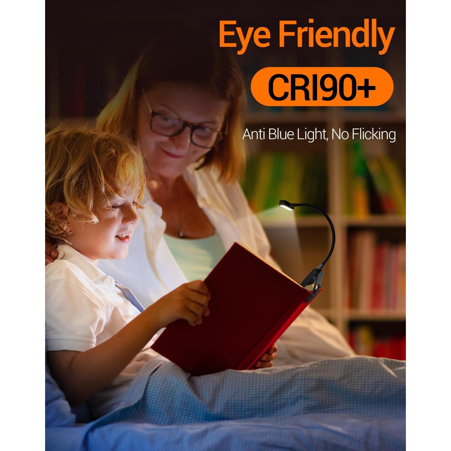 Lámpara de Lectura Recargable COKWEL SD-Black-CO 9 LED 90h