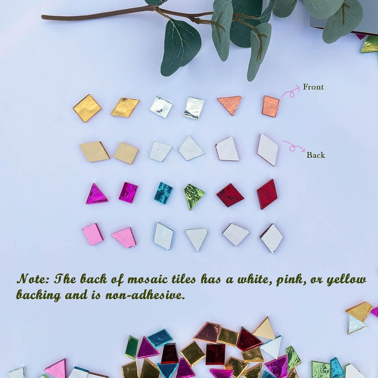 Azulejos de Mosaico de Vidrio Irregular LITMIND 500g Verde