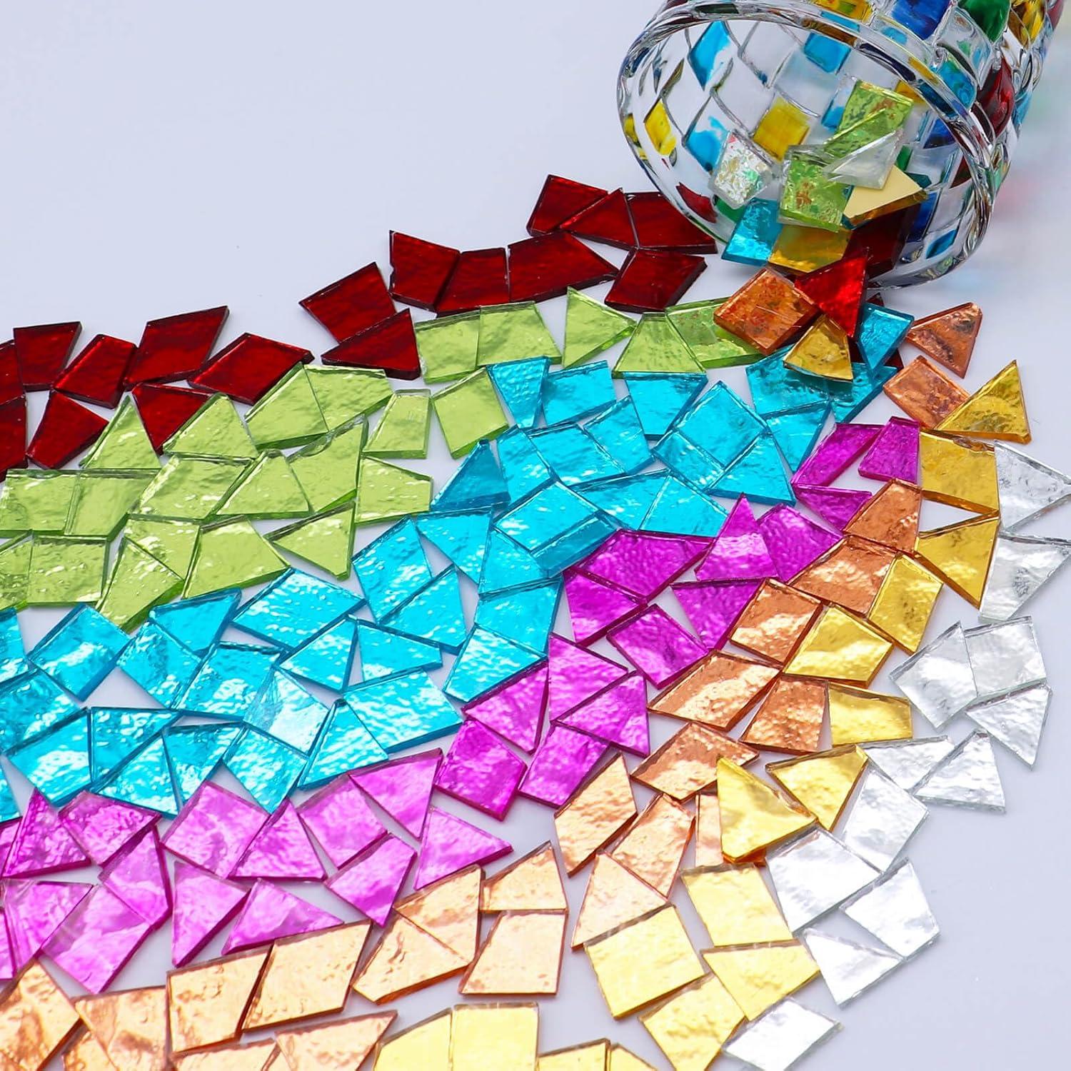 Azulejos de Mosaico de Vidrio Irregular LITMIND 500g Verde