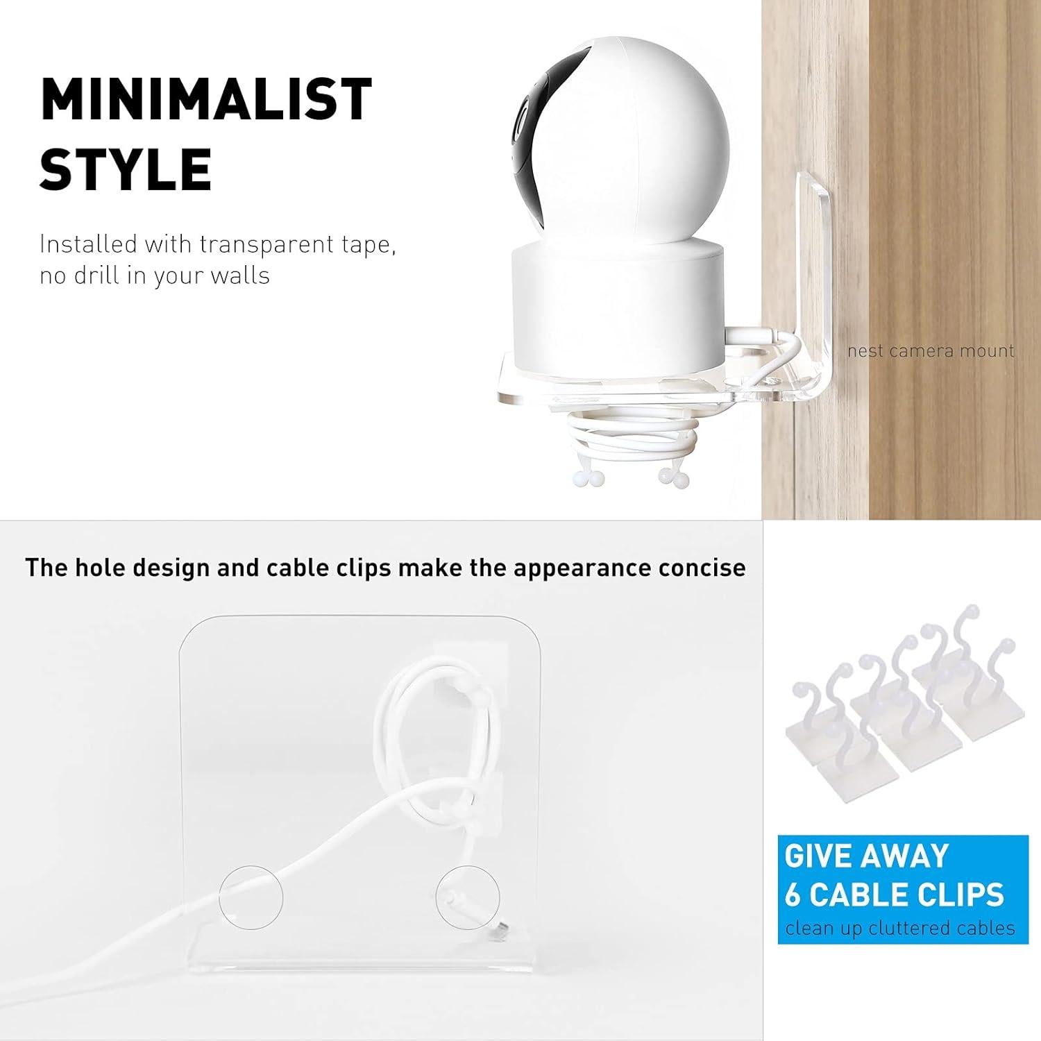 Estante Flotante Acrílico OAPRIRE Set de 3 para Cámaras