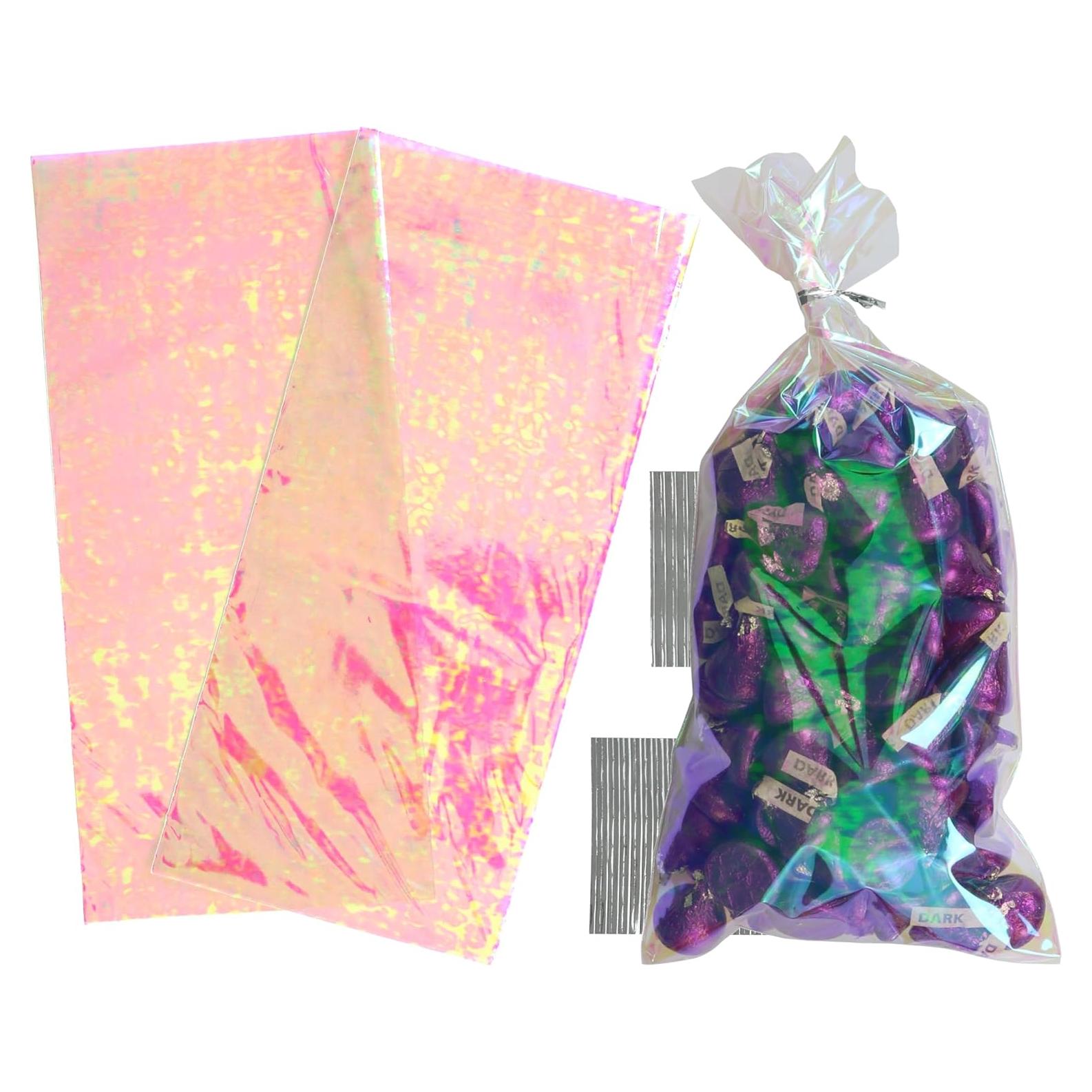 Bolsas de Cello Iridiscentes Iconikal 12.7 x 27.9 cm - 100 Unidades