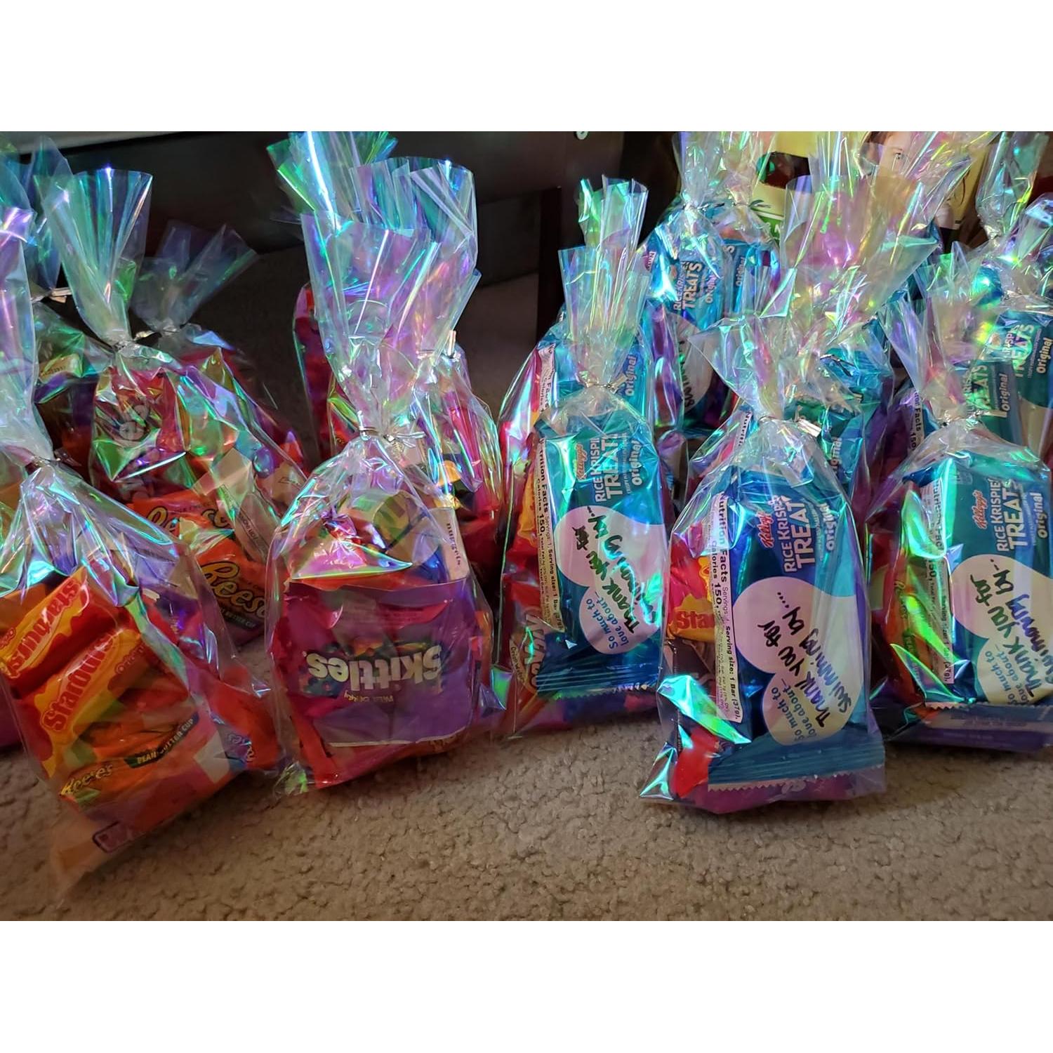 Bolsas de Cello Iridiscentes Iconikal 12.7 x 27.9 cm - 100 Unidades