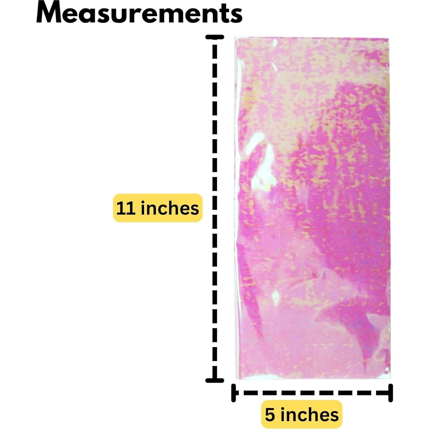 Bolsas de Cello Iridiscentes Iconikal 12.7 x 27.9 cm - 100 Unidades