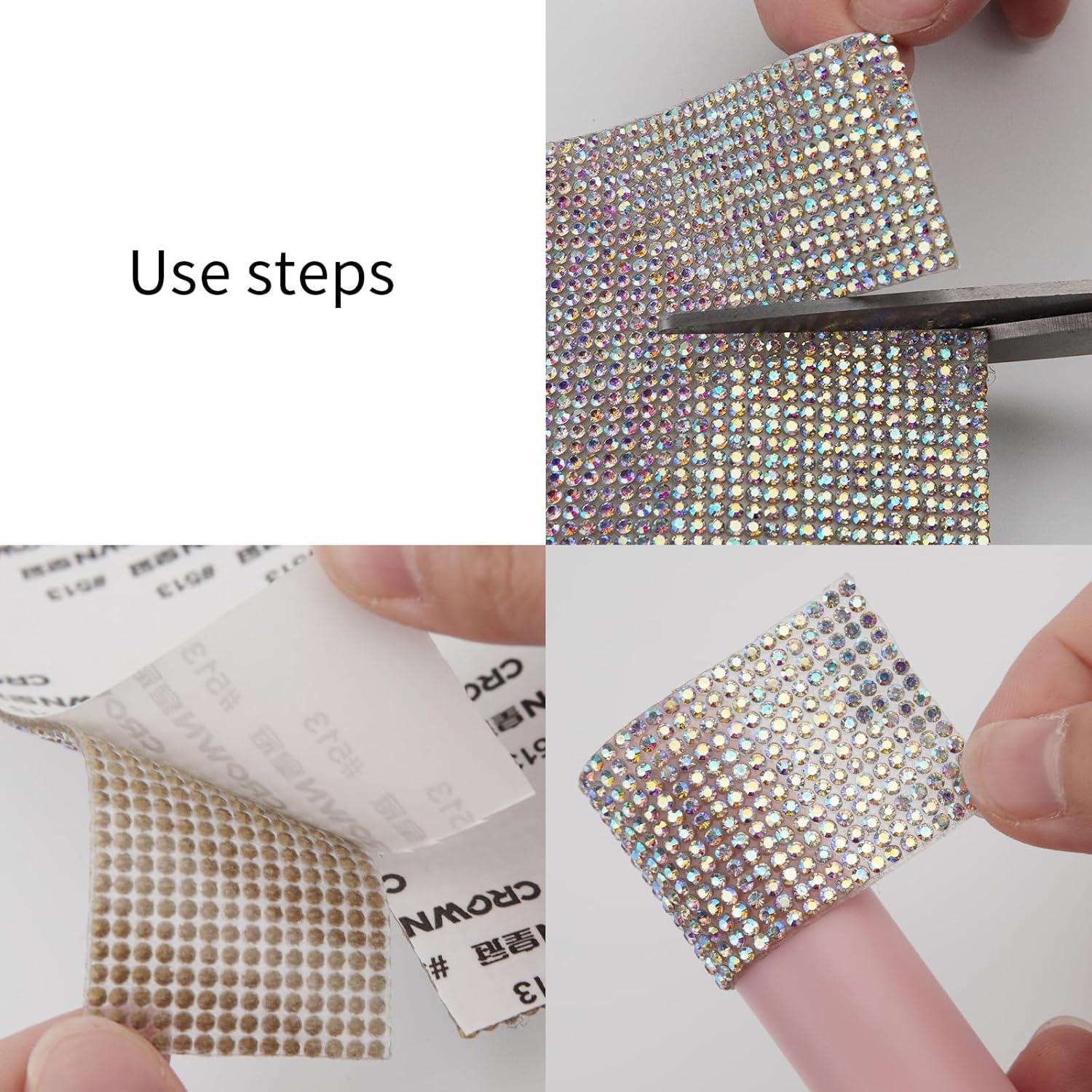 Hojas de Strass Brillantes HANWER 23.9x20.1 cm Autoadhesivas