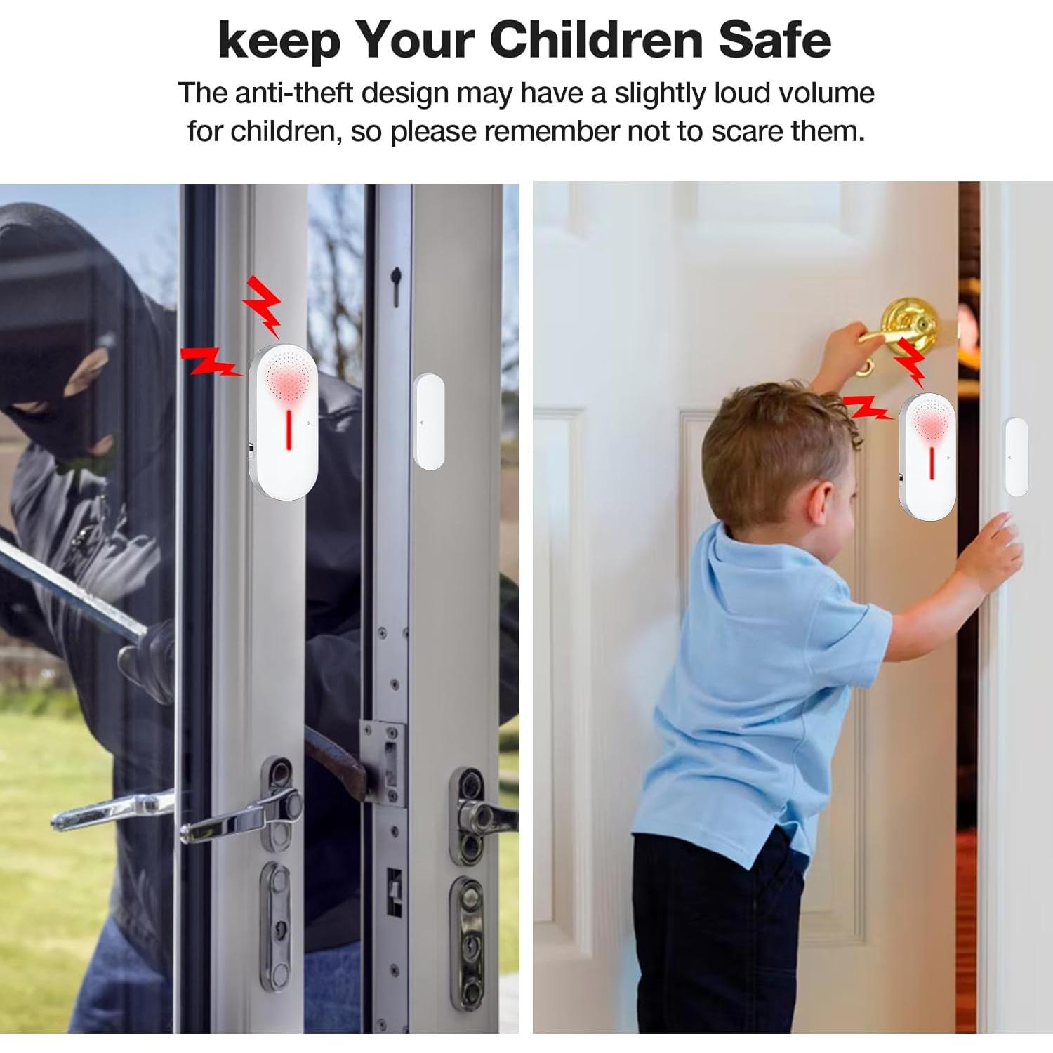 Alarma Inalámbrica de Puerta y Ventana WimuPath 110dB - 3PCS