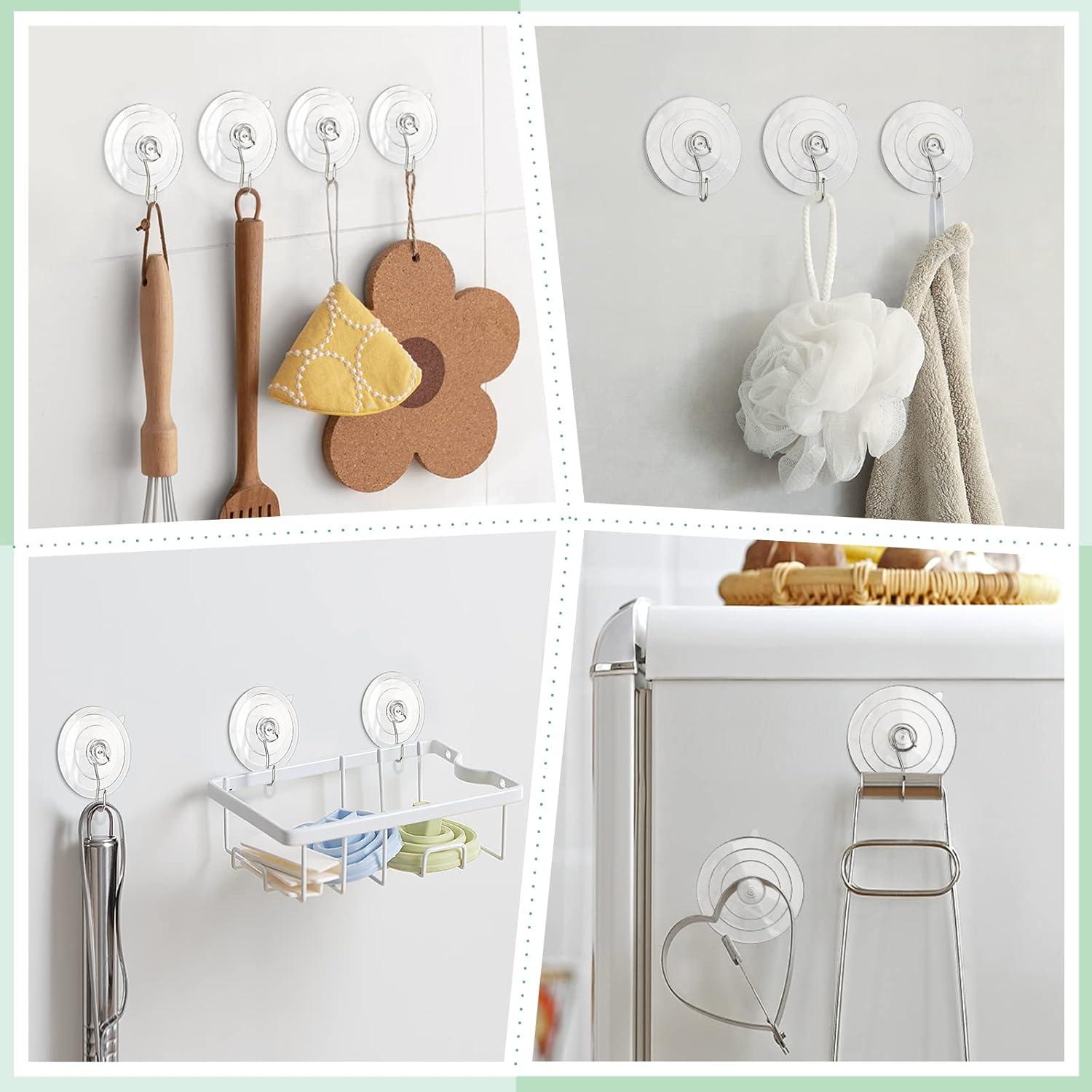 Ganchos de Ventosa VIS'V Grandes 10 Pcs 3.2 kg Transparentes