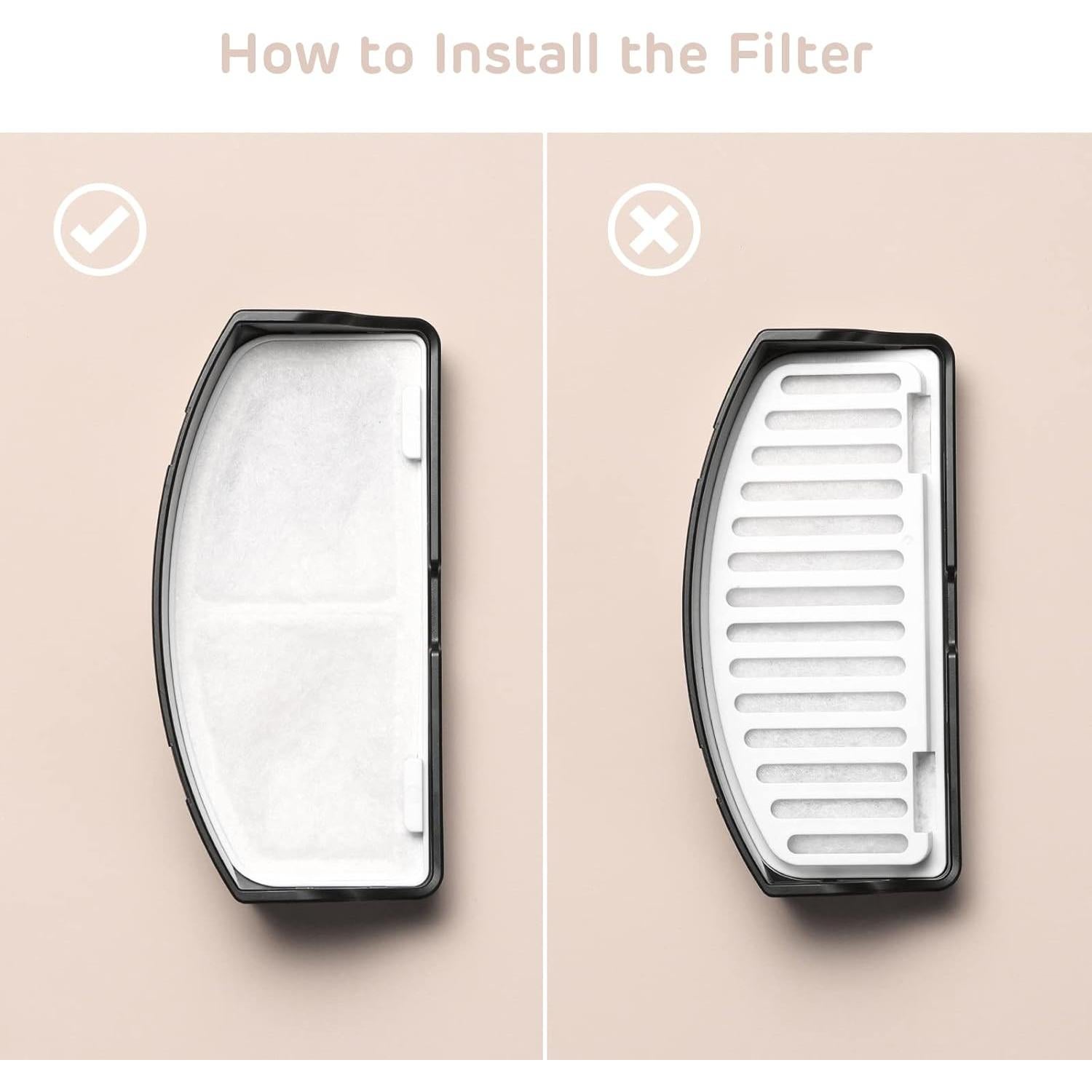 Kit de Filtros para Fuente de Agua Inalámbrica iPettie Bear - 8 Filtros de Carbón y 4 de Bomba