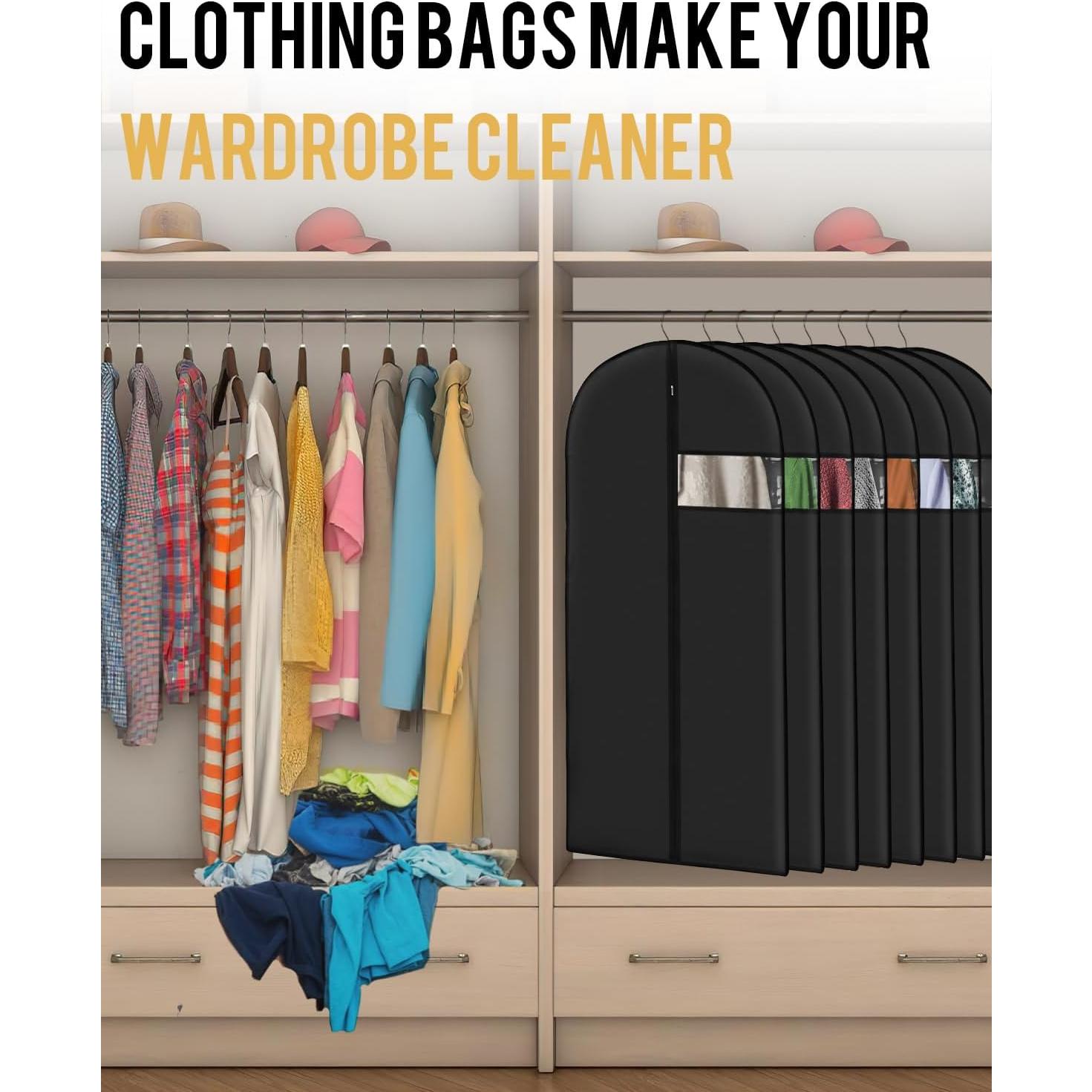 Bolsas de Ropa Lzerking 10 Piezas 109x61 cm con Ventana