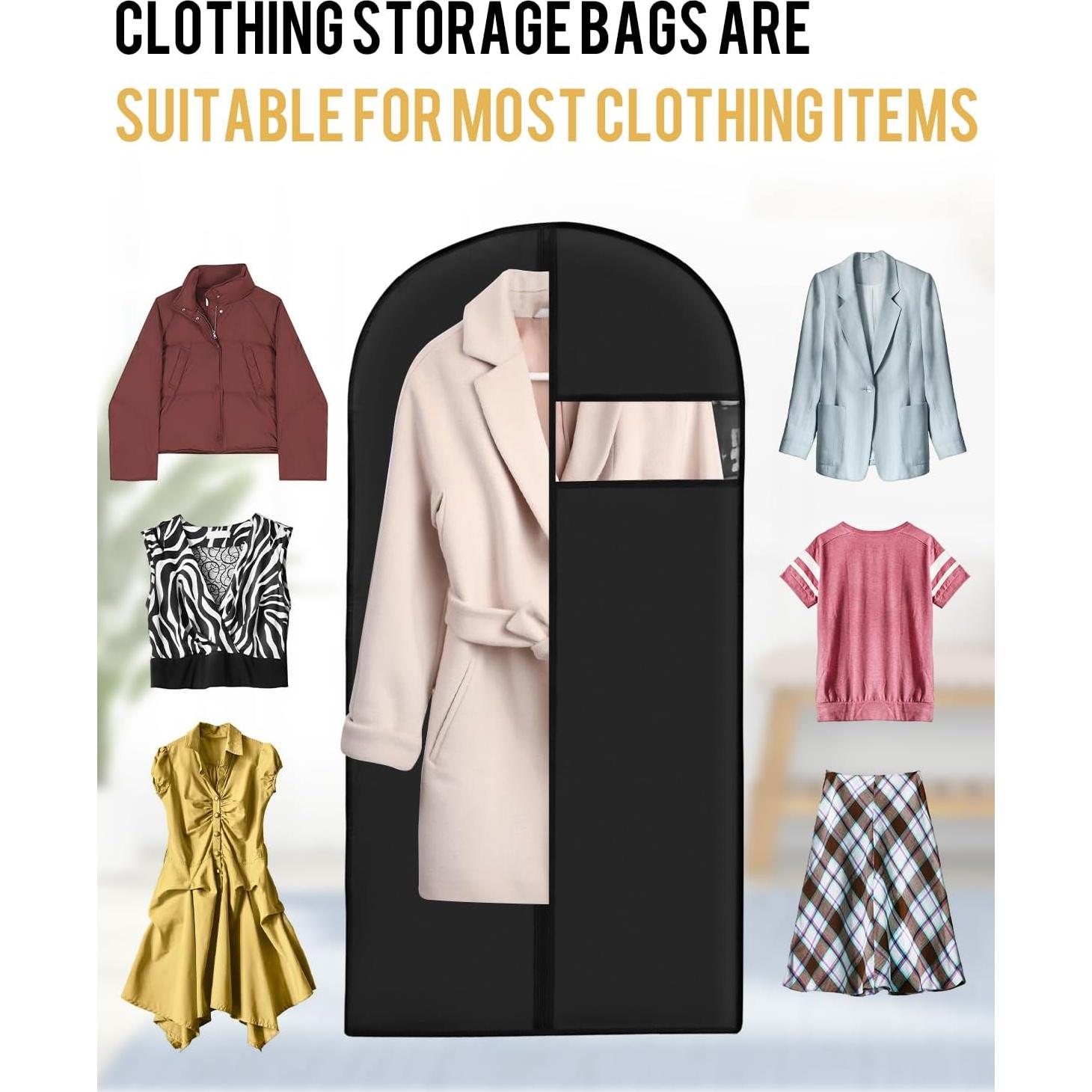 Bolsas de Ropa Lzerking 10 Piezas 109x61 cm con Ventana