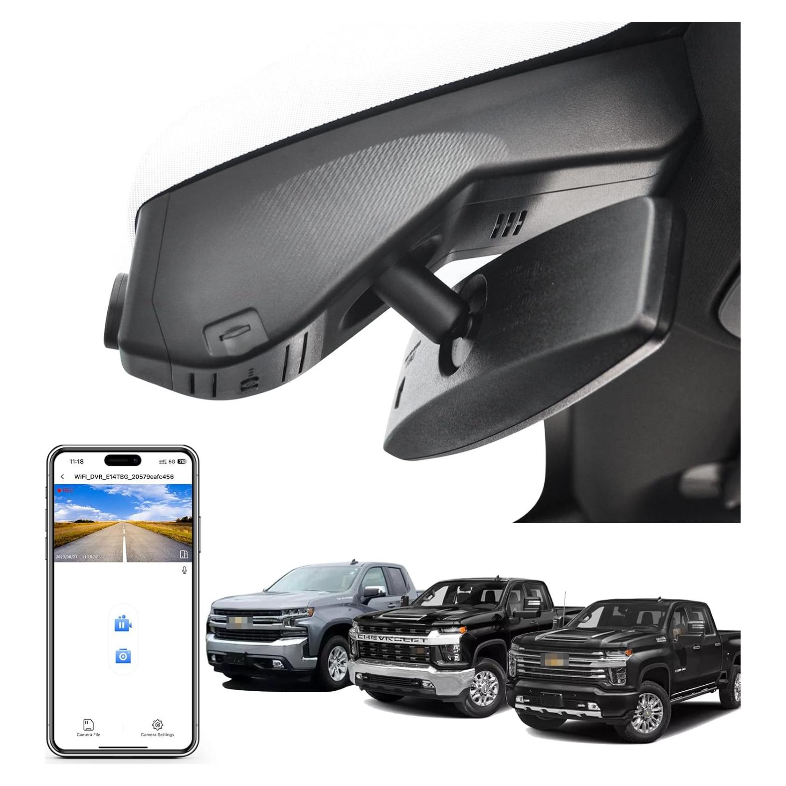 Cámara Dash 4K MANGOAL para Chevy Silverado 1500 2019-2023