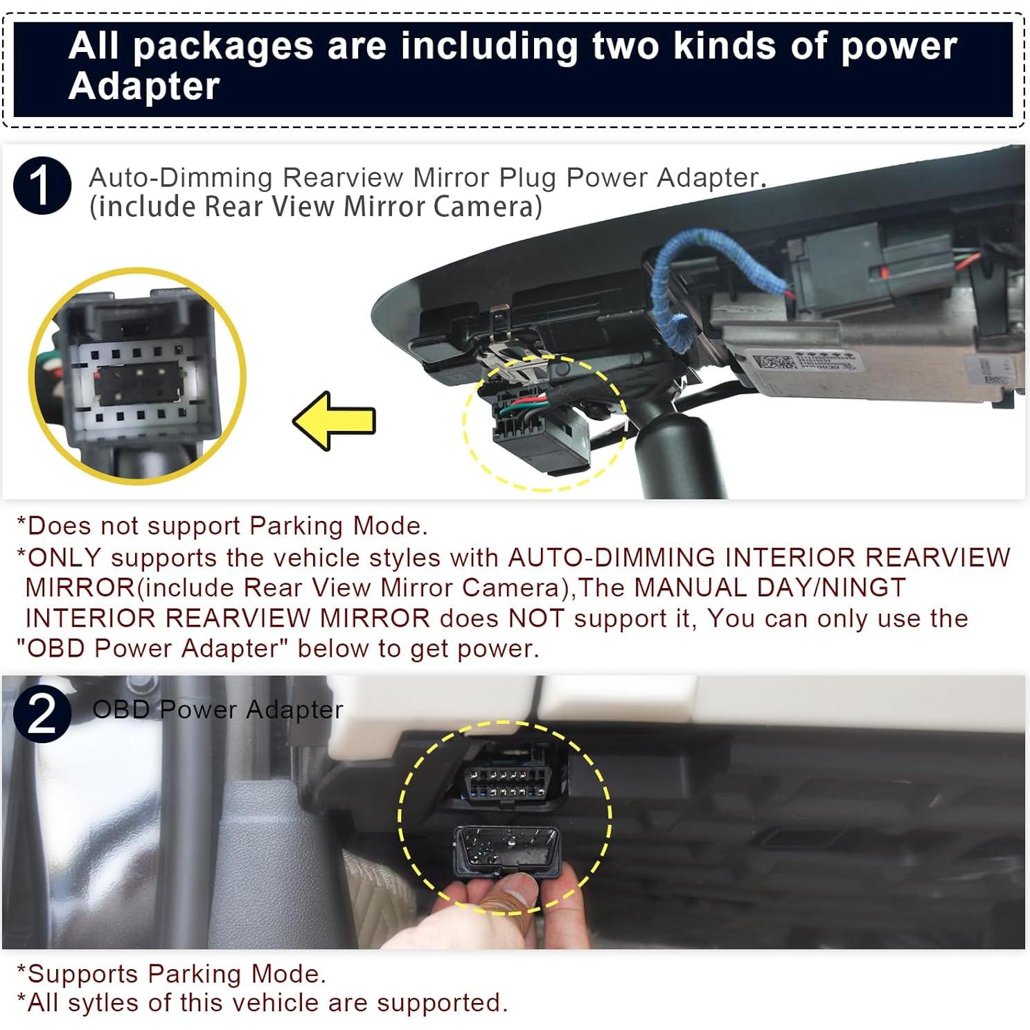 Cámara Dash 4K MANGOAL para Chevy Silverado 1500 2019-2023