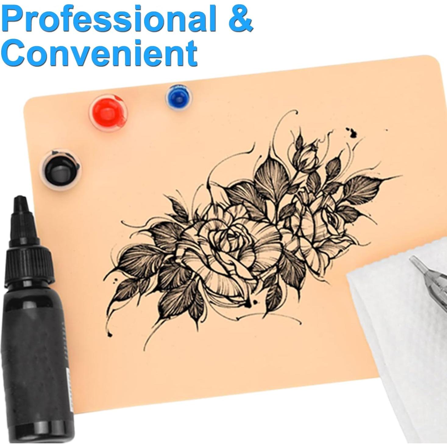 Kit de Práctica de Tatuaje 18 Piezas MIUXIA - Piel Falsa y Papel