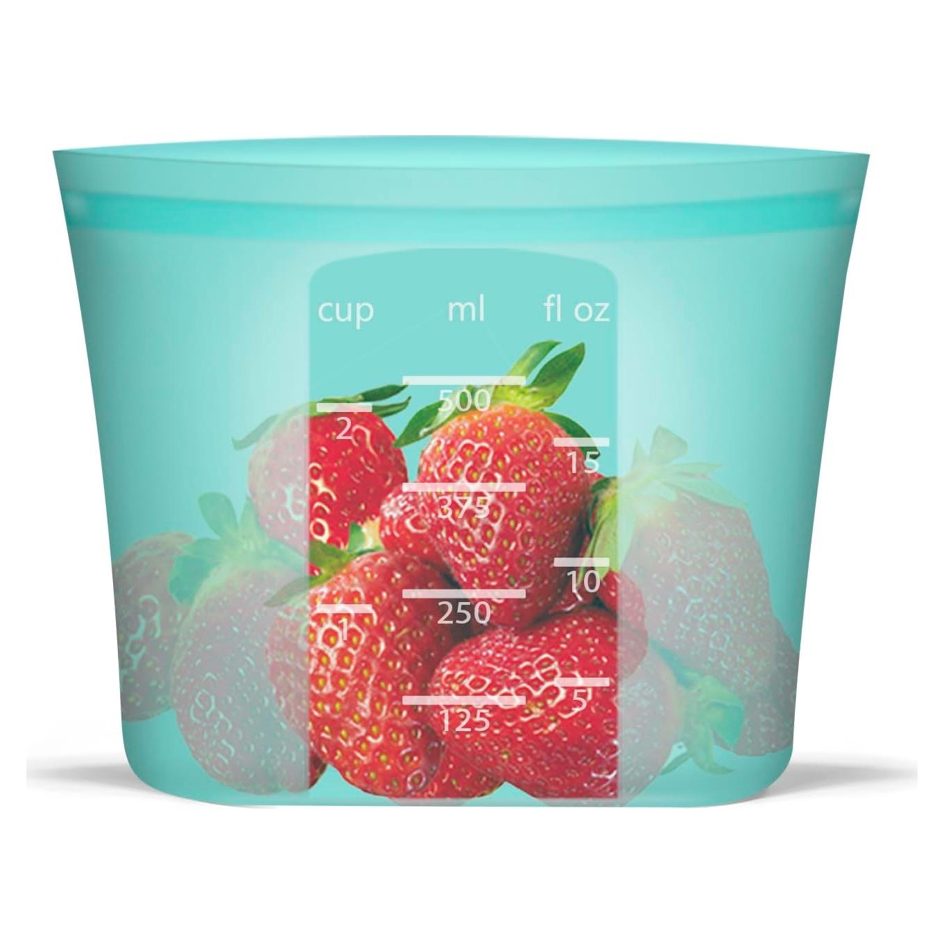 Bolsas de Snack Reutilizables Annaklin 500ml Silicona Apta Microondas