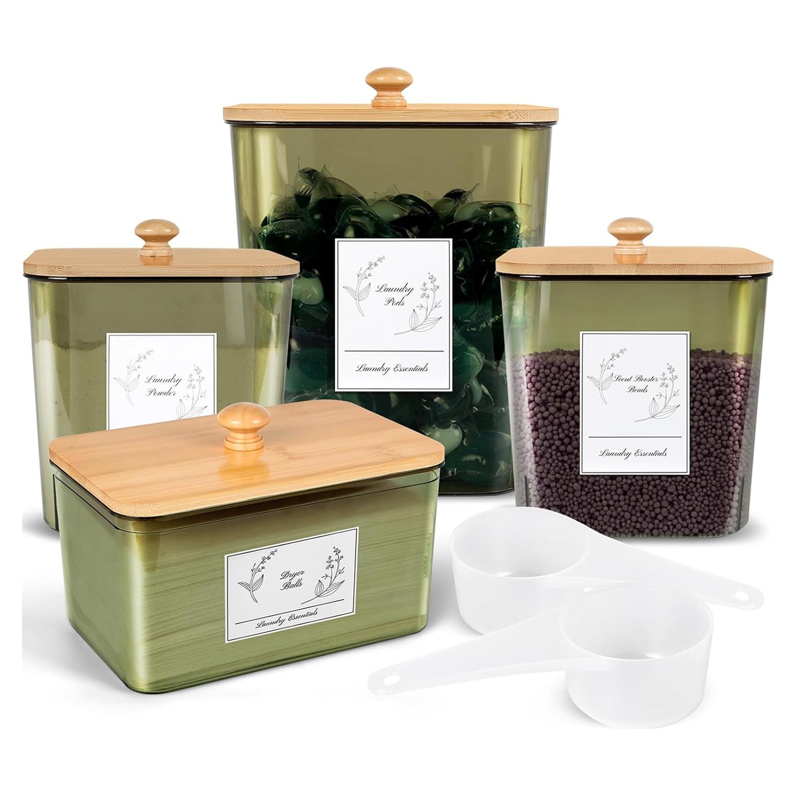 Contenedor de Almacenamiento Zingbee 4 Piezas para Lavandería