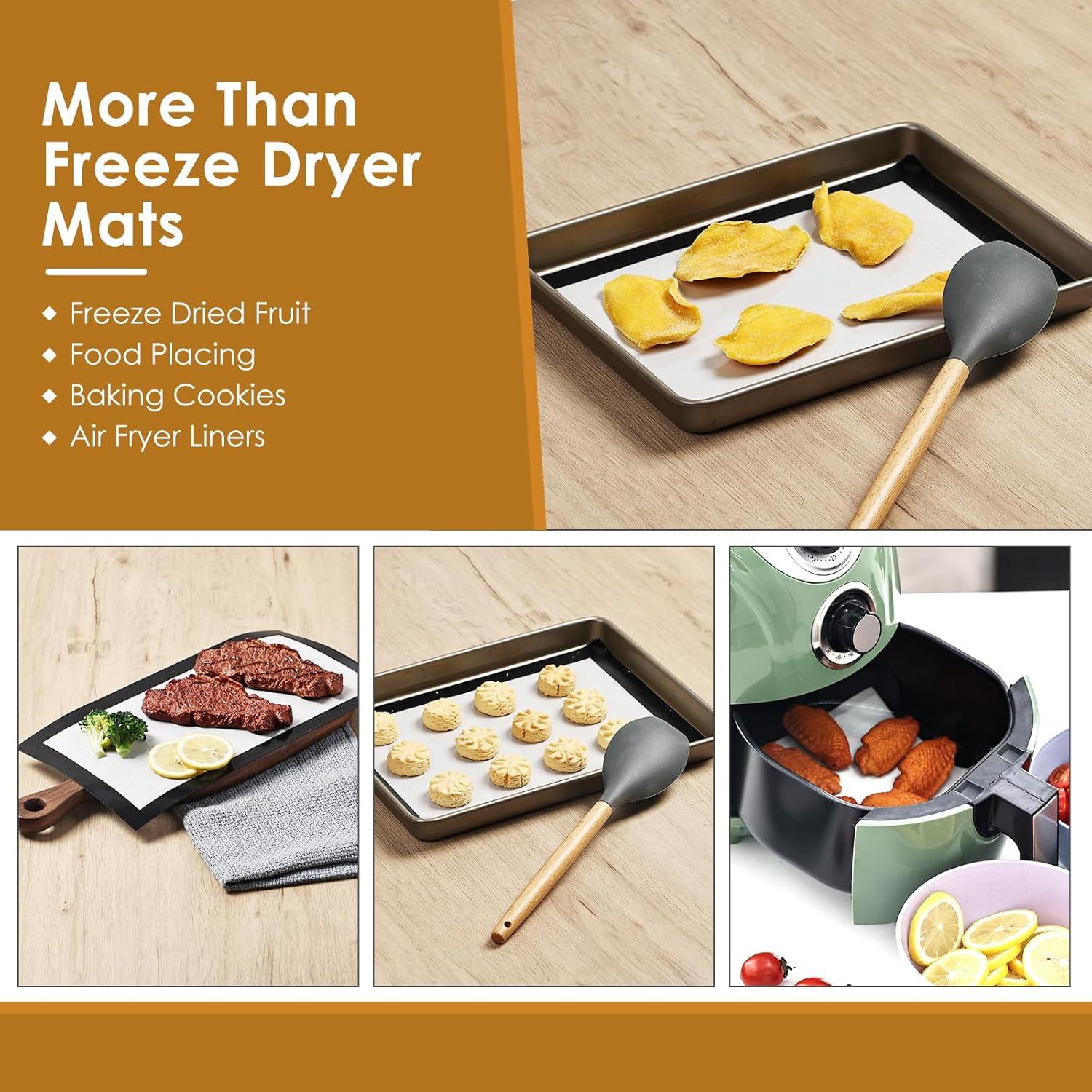 Tapetes de Silicona KitchenRaku para Deshidratador 5 Piezas