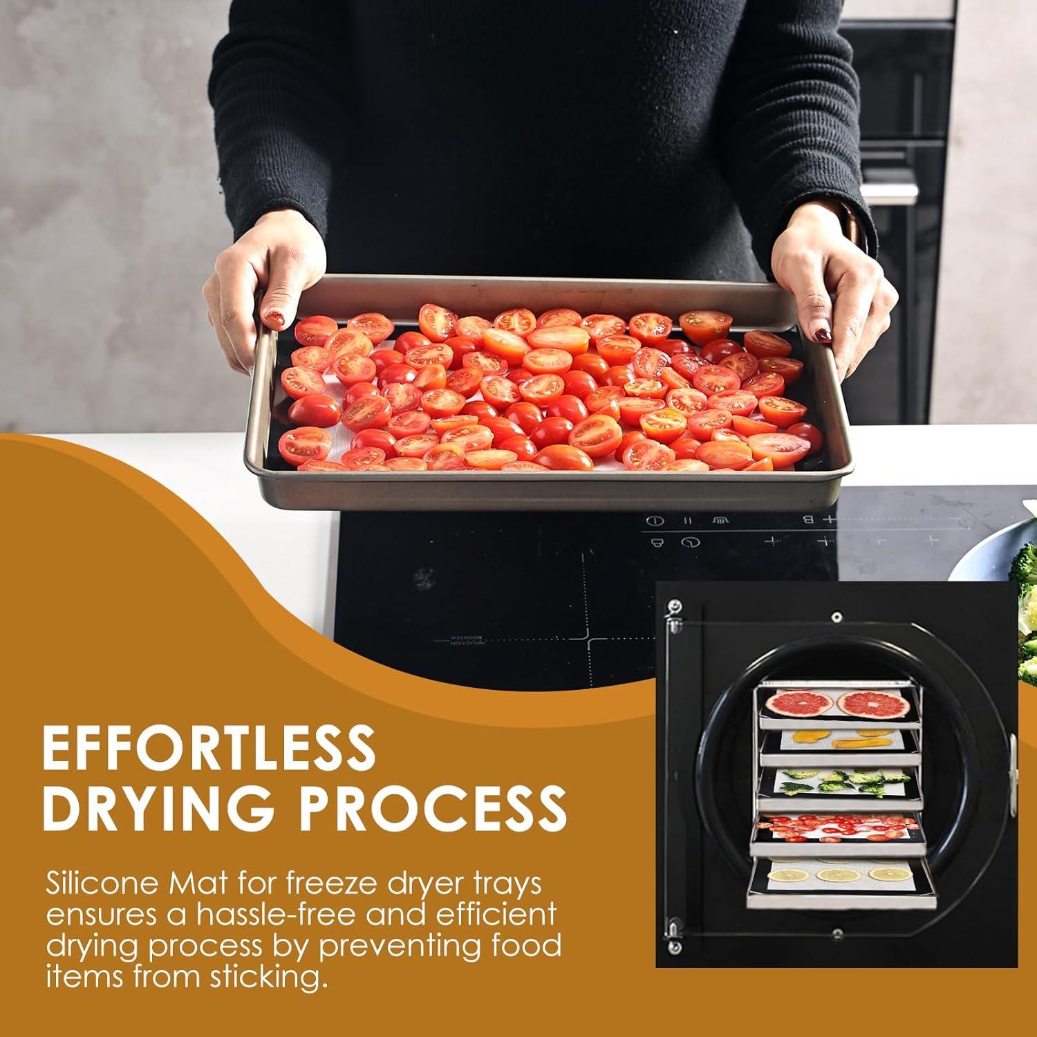 Tapetes de Silicona KitchenRaku para Deshidratador 5 Piezas