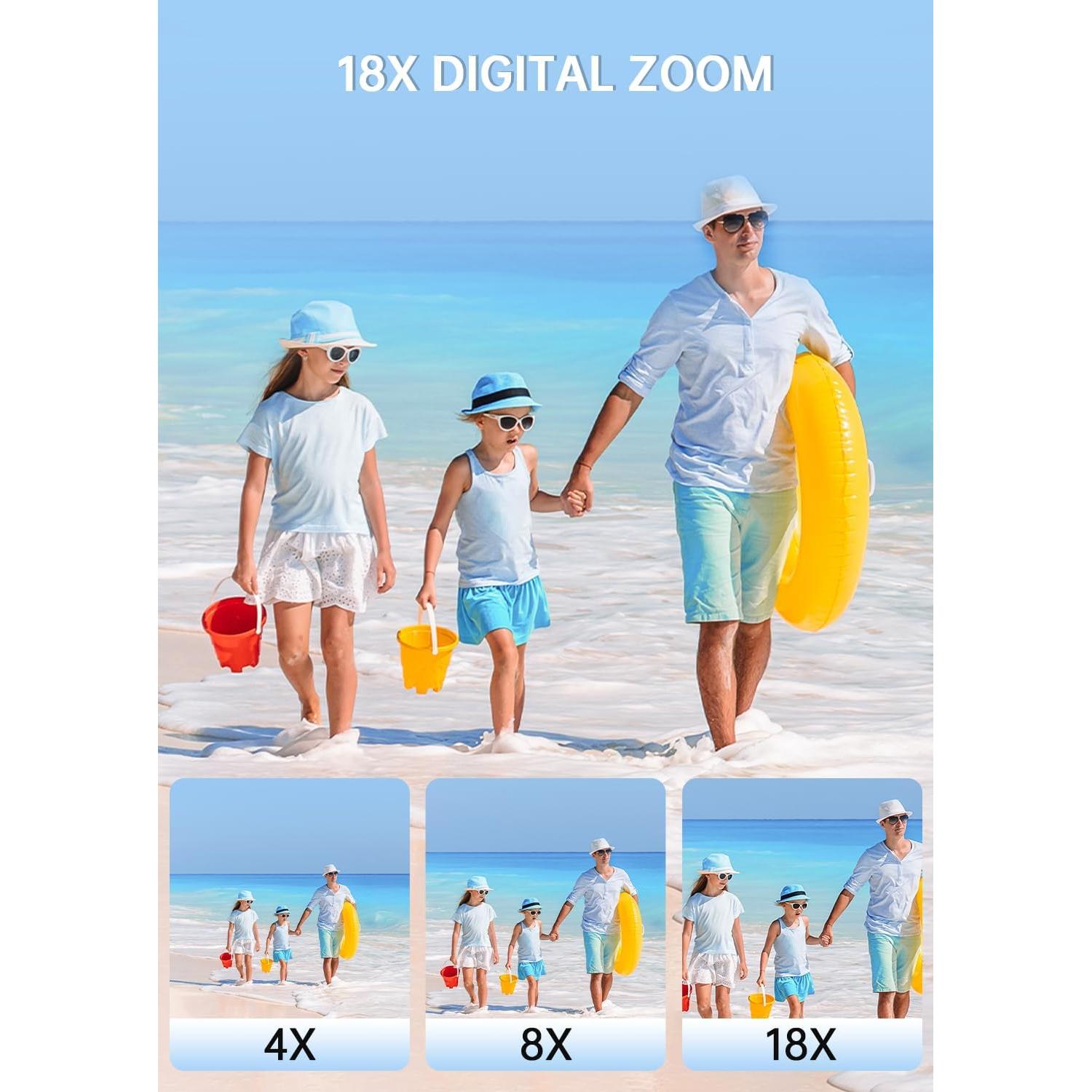 Cámara Digital WABL CS02 4K 64MP Zoom 18X Pantalla Doble