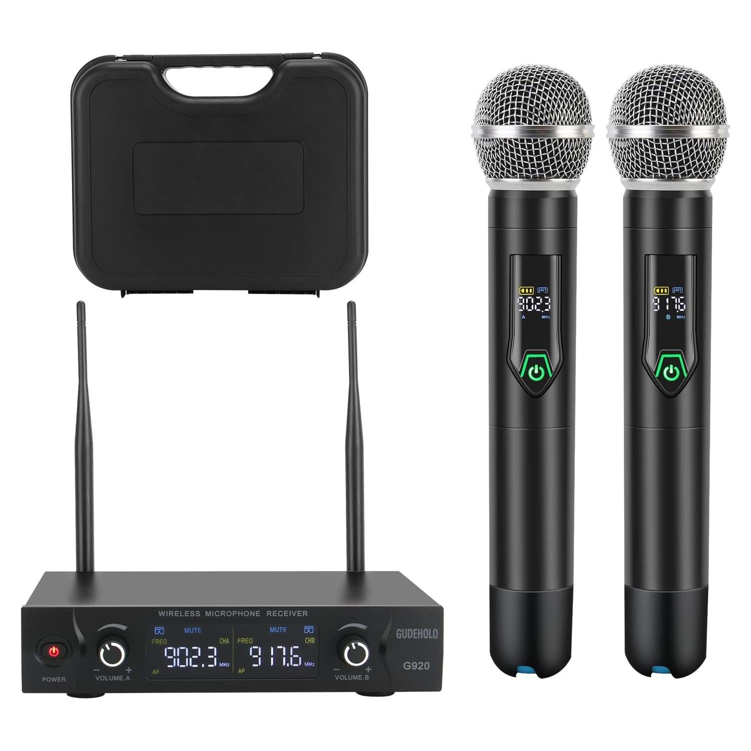 Sistema de micrófono inalámbrico Enping G920 con estuche 20 canales