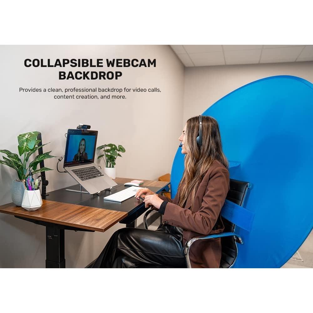 Fondo de Webcam Plegable Webaround Azul 142 cm Portátil