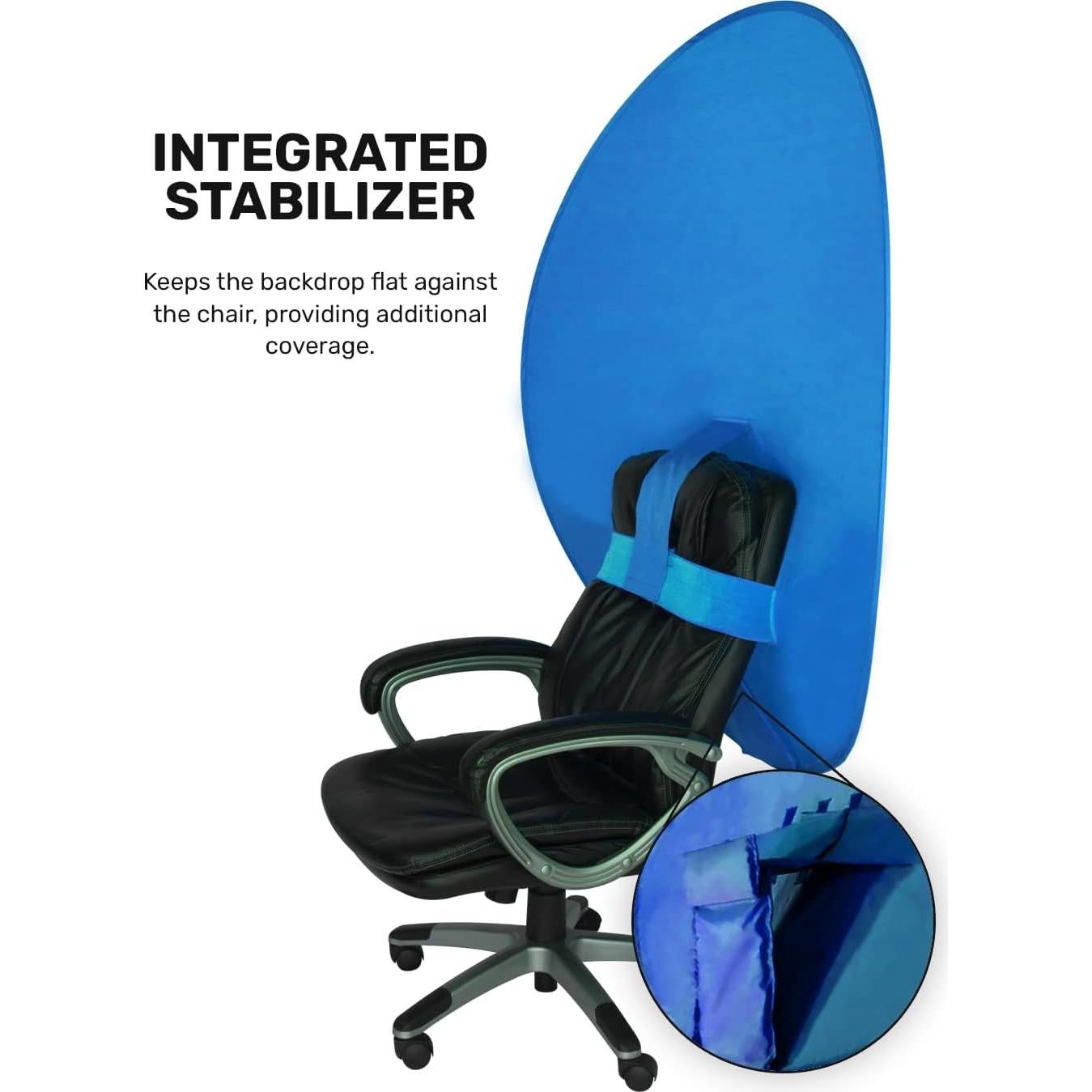 Fondo de Webcam Plegable Webaround Azul 142 cm Portátil