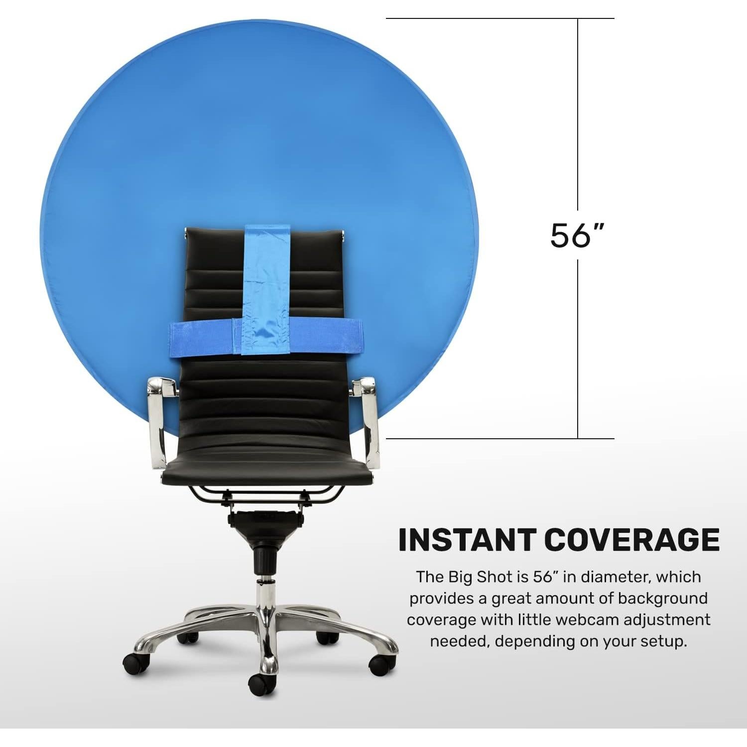 Fondo de Webcam Plegable Webaround Azul 142 cm Portátil