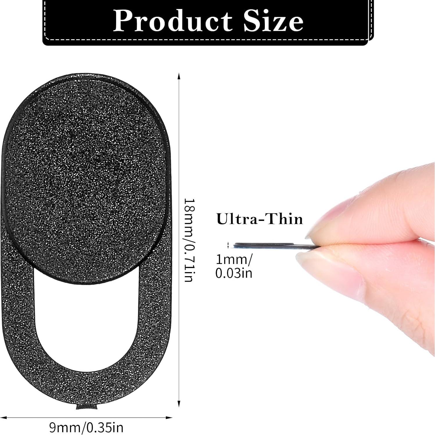 Cubierta de Webcam JIYIN 12 Pcs Deslizante Privacidad