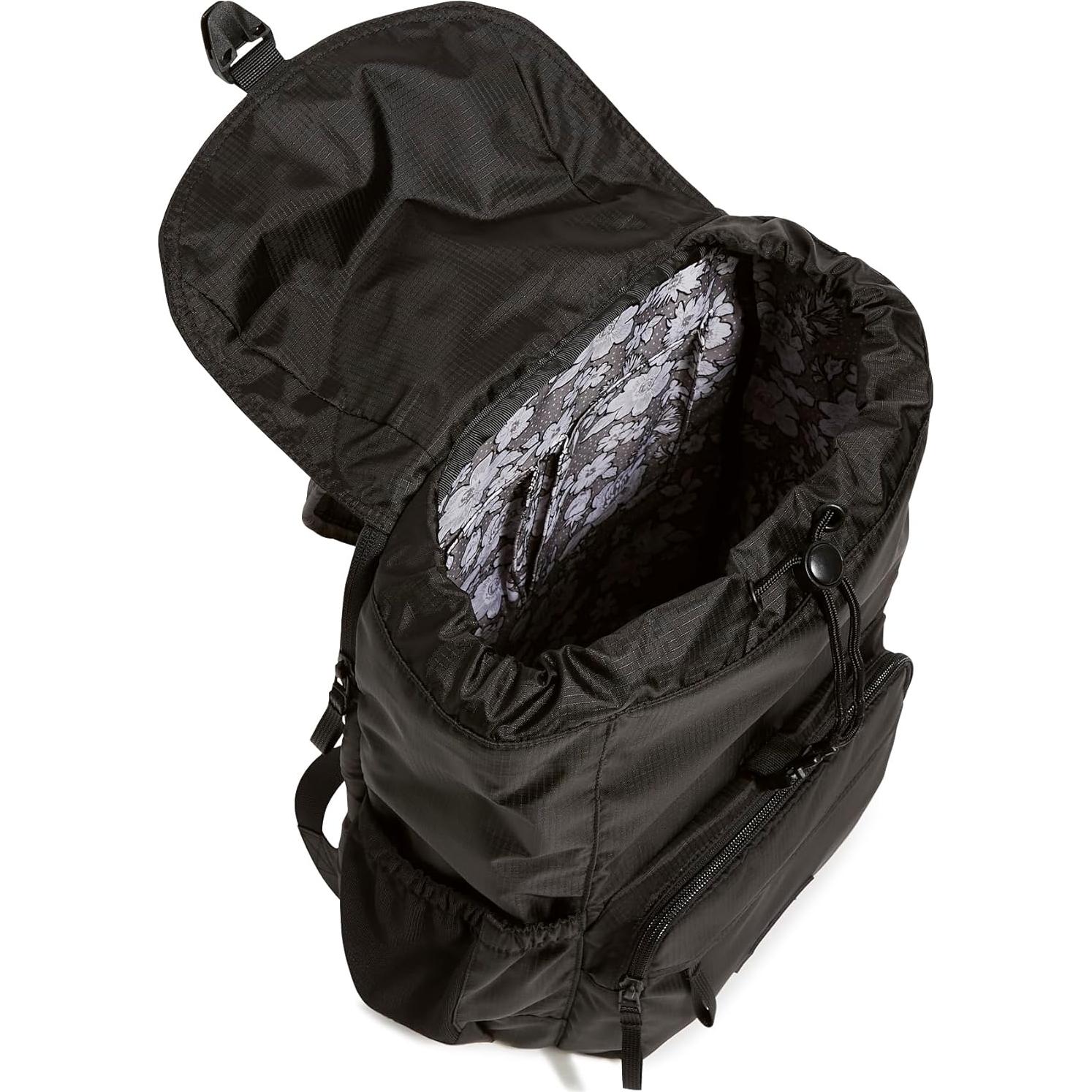 Mochila Vera Bradley Campus Daytripper Negra 16L para Laptop