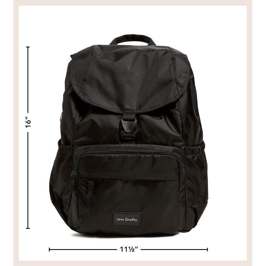 Mochila Vera Bradley Campus Daytripper Negra 16L para Laptop
