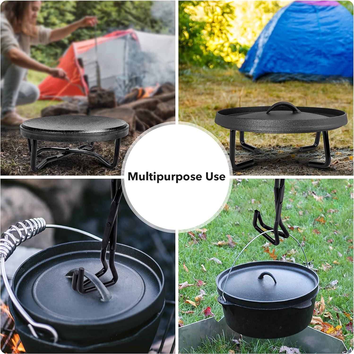 Soporte Plegable de Hierro Fundido Stanbroil 20.5 cm para Horno Holandés