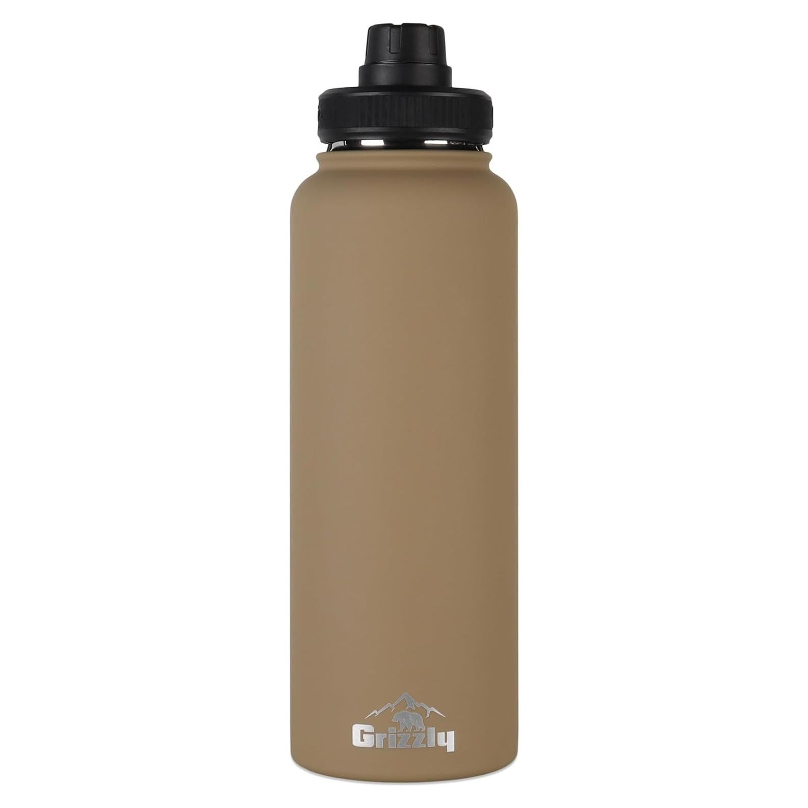Botella de Agua Grizzly 1.13L Aislada Acero Inoxidable Arena