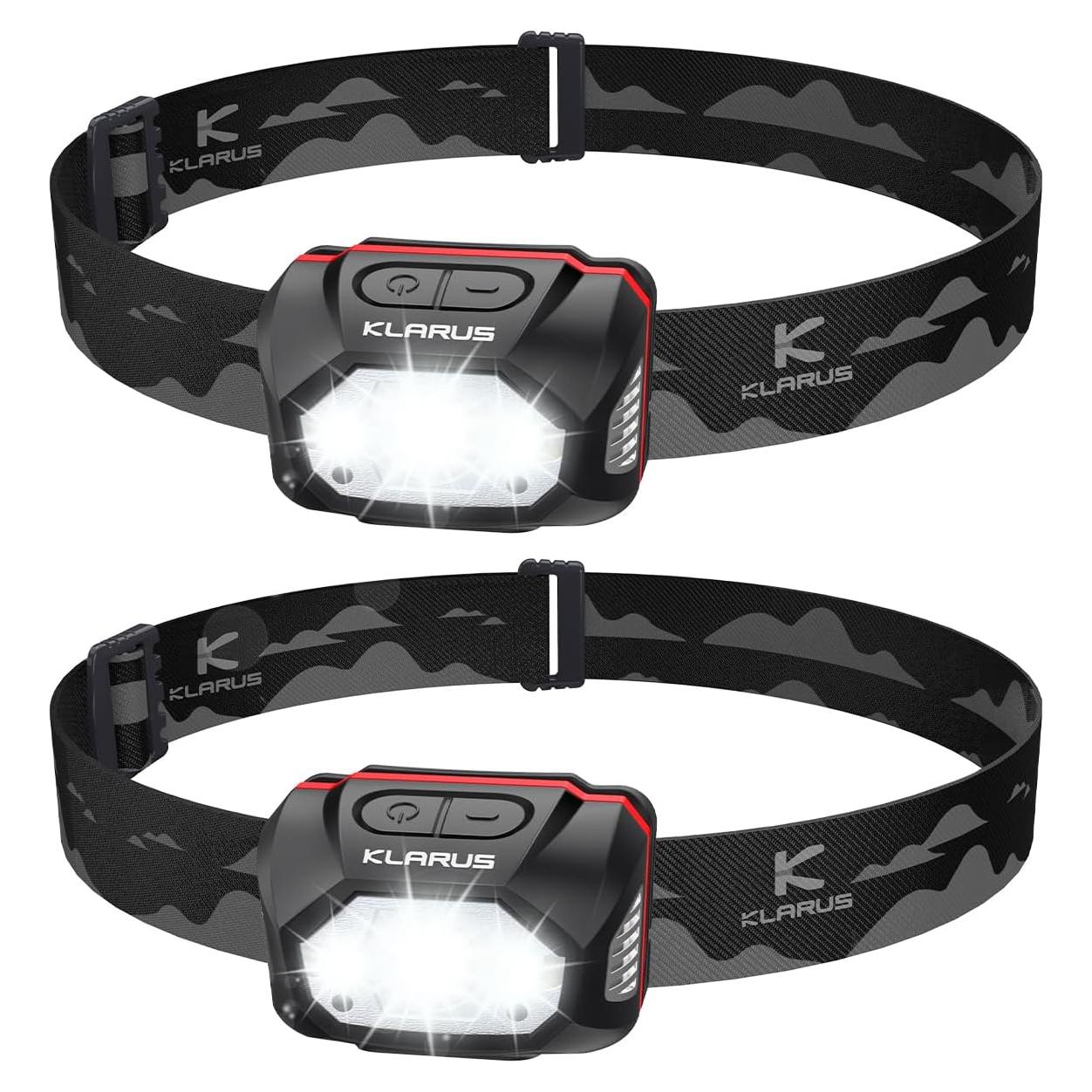 Linterna Frontal Klarus HM1 2PCS Recargable IPX6 440 Lúmenes