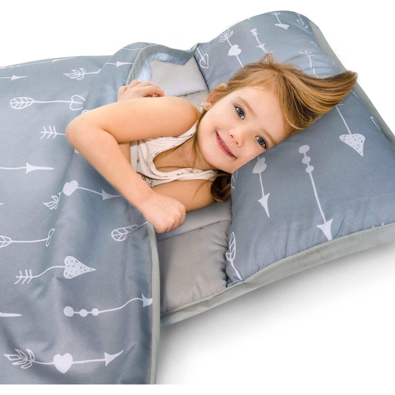 Colchoneta de Siesta Biloban con Almohada y Manta Polar 121.9x62.2cm