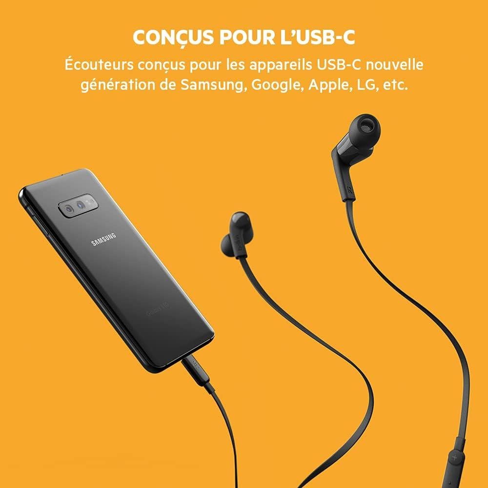 Auriculares USB-C Belkin SoundForm con micrófono - Negro