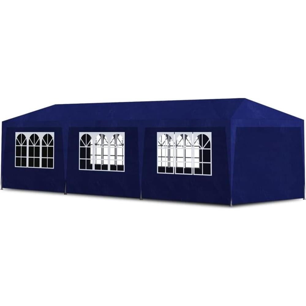 Carpa Plegable MNISDFL 10x3m Azul Resistente al Agua