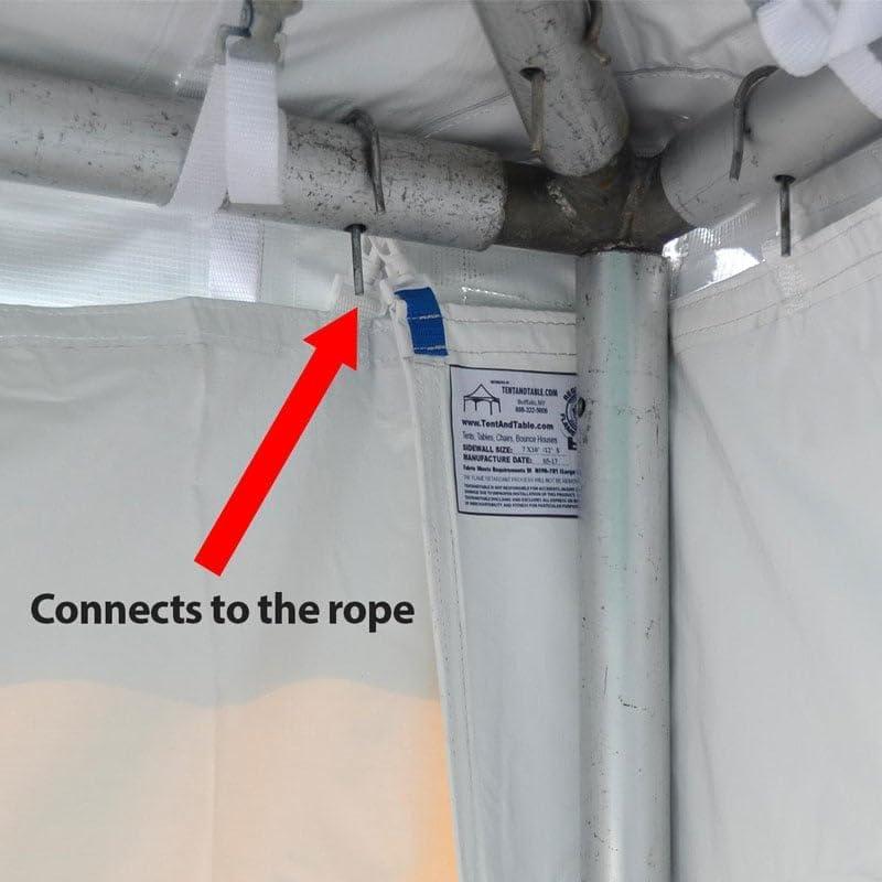 Pared Lateral Sólida Premium Blockout 2.44 x 3.05 m Vinilo Blanco