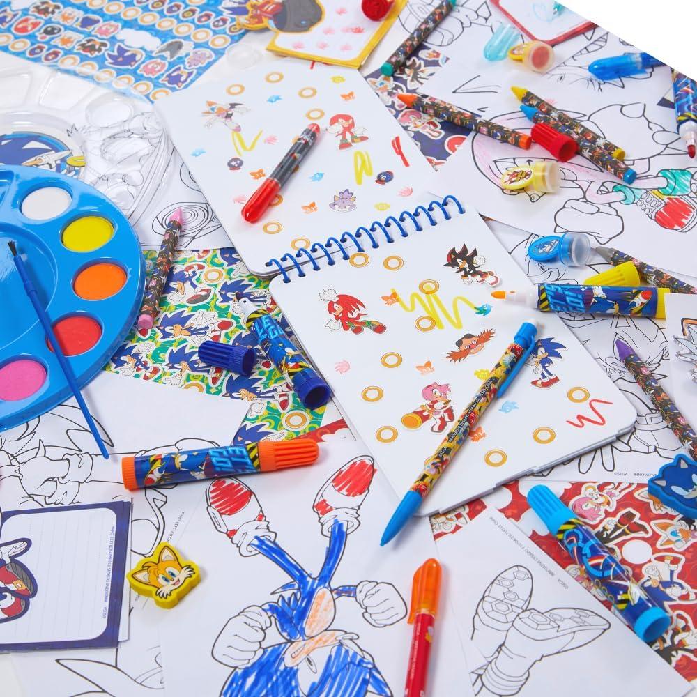 Conjunto de Arte Sonic The Hedgehog - 612 Piezas Creativas