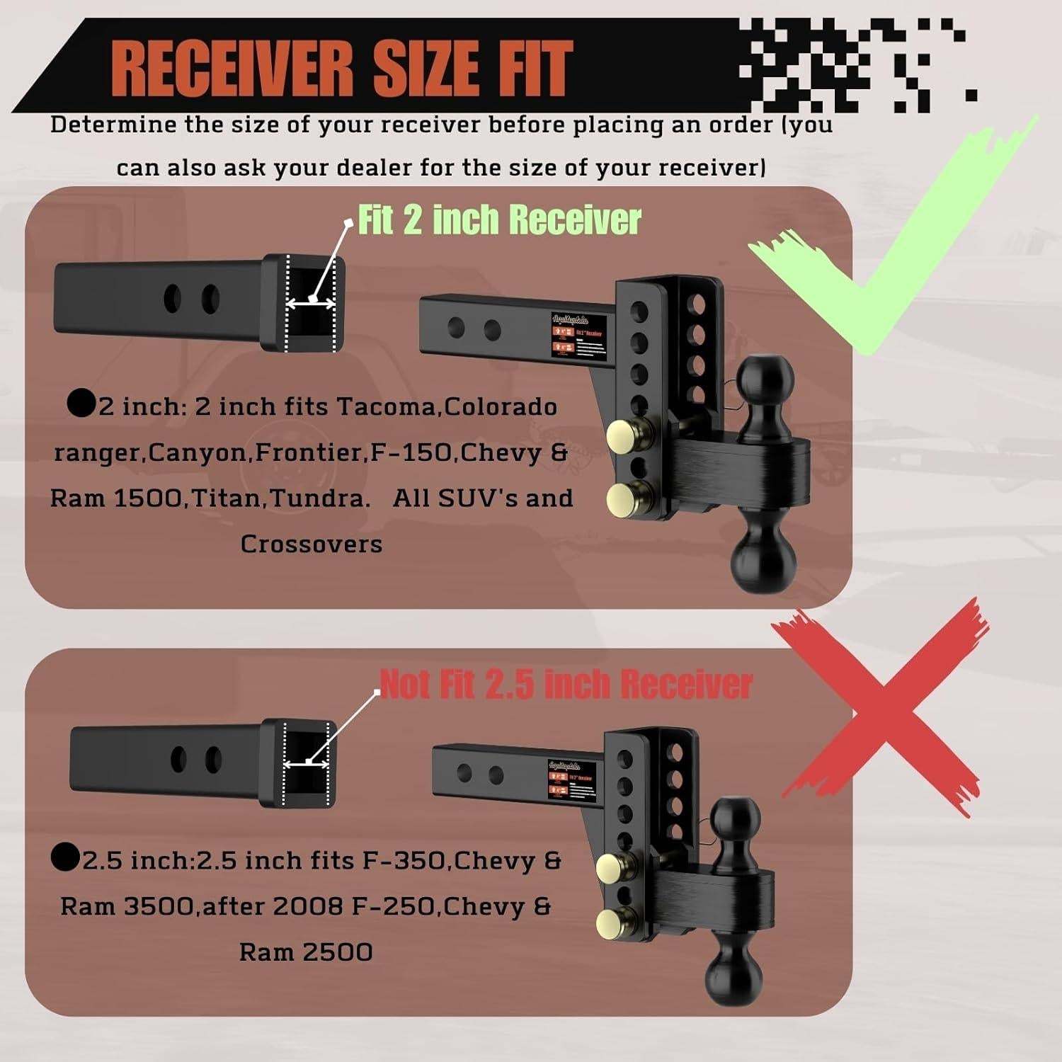 Enganche de Remolque Ajustable Aquilaplain 25000 lbs 4"