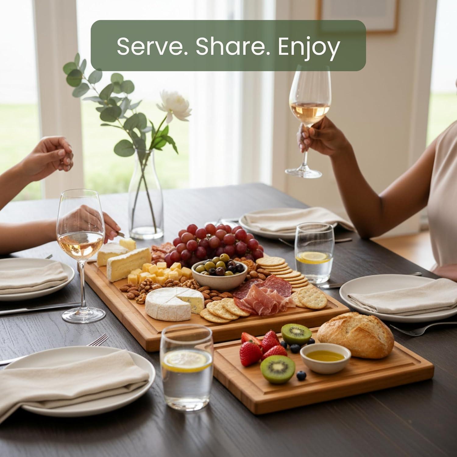 Juego de 3 Tablas de Cortar de Madera Acacia Store Indya