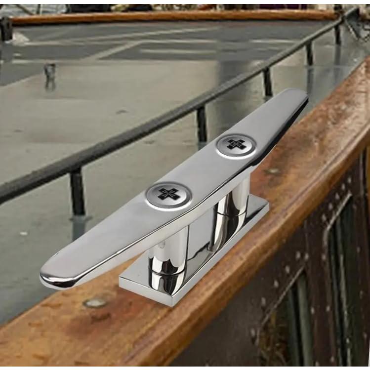 Cleats de Barco MX 10 cm Acero Inoxidable 2 Piezas