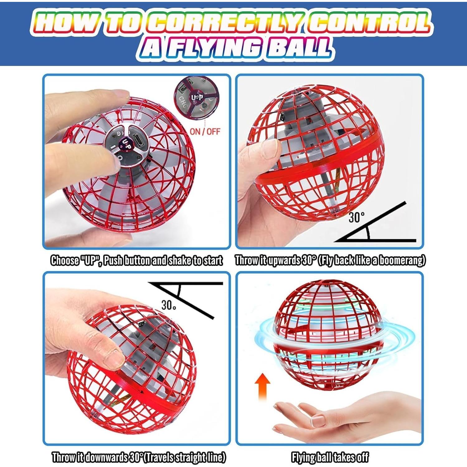 Bola Voladora UROINT Rojo 9.4 cm Juguete Mágico para Niños