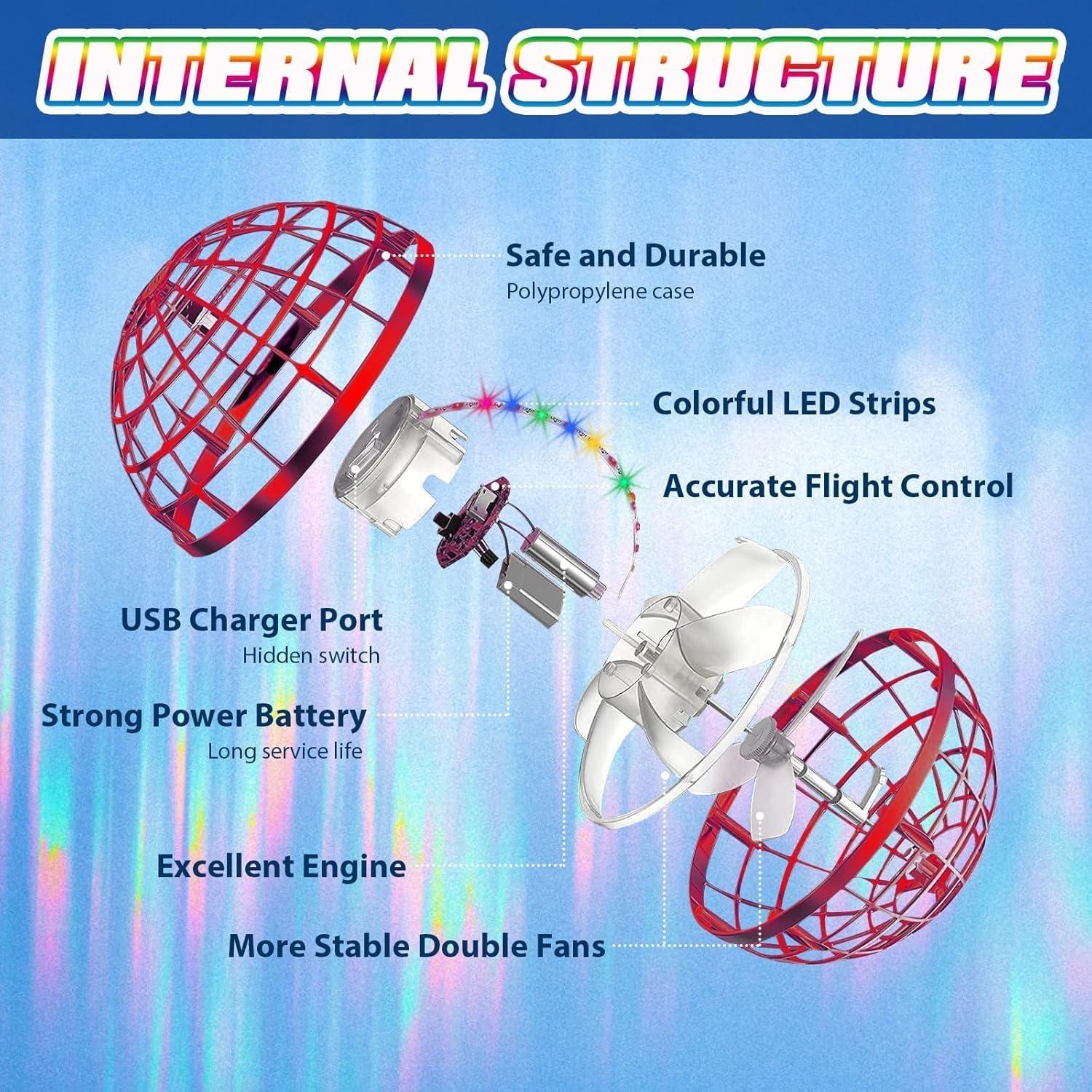 Bola Voladora UROINT Rojo 9.4 cm Juguete Mágico para Niños