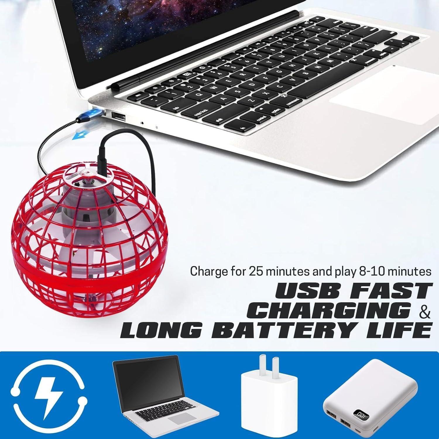 Bola Voladora UROINT Rojo 9.4 cm Juguete Mágico para Niños