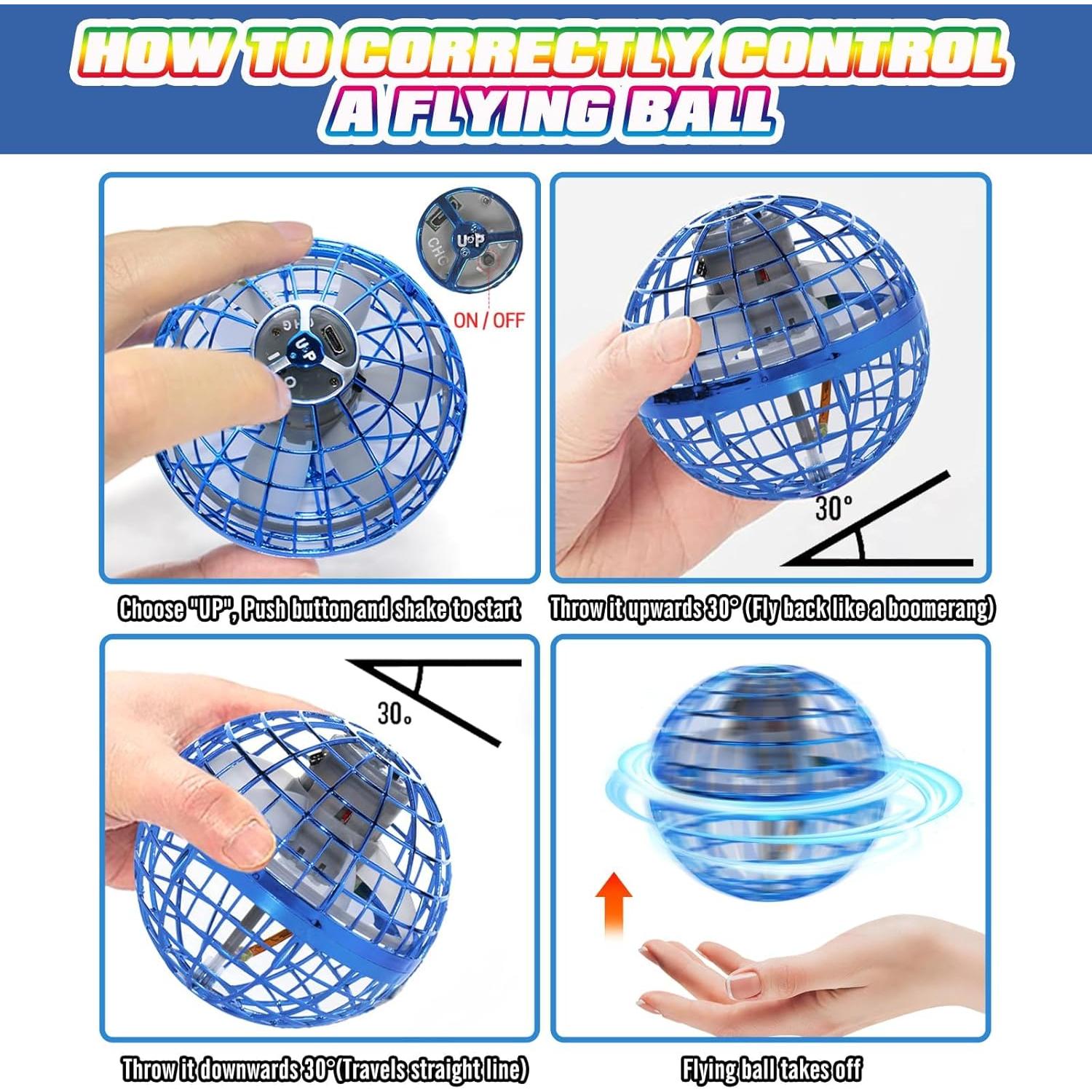 Bola Voladora Galáctica UROINT Azul Mini Dron 9.4 cm