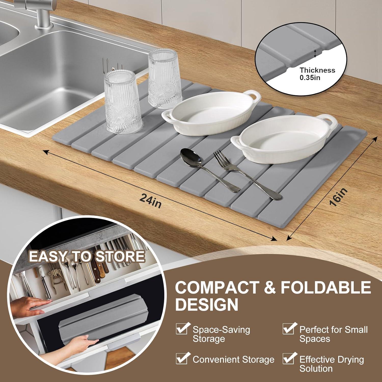 Alfombrilla de Secado Dazzlion 61x41 cm de Tierra Diatomácea