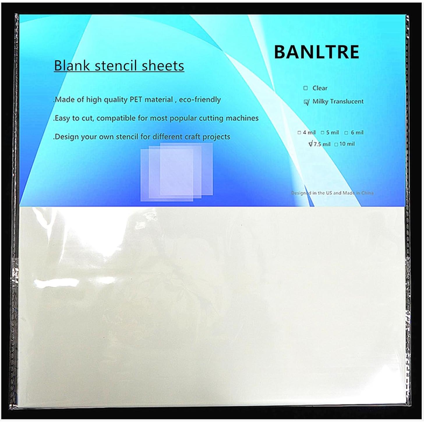 Hojas de Mylar 12x12cm BANLTRE 12 Piezas 7.5 mil PET