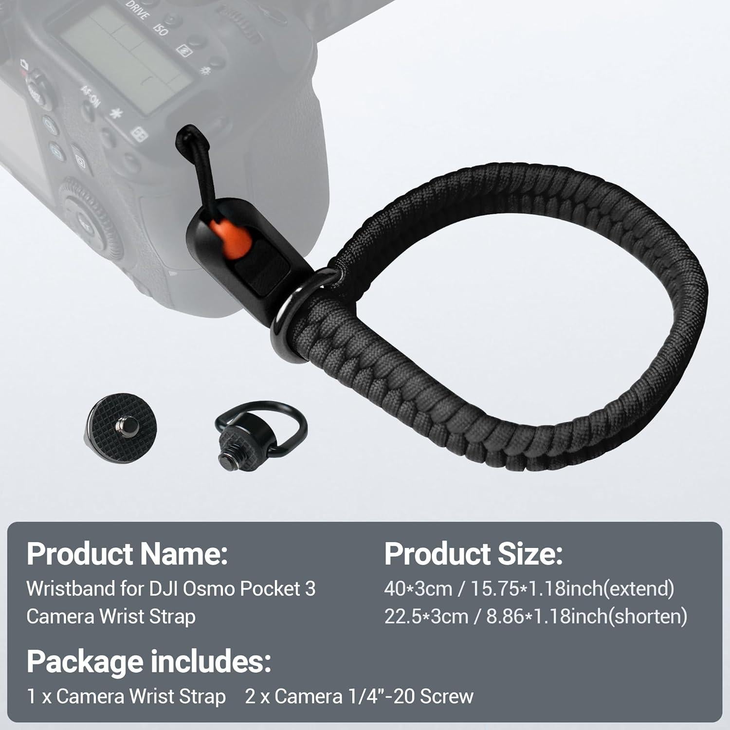 Correa de Muñeca CYNOVA para DJI Osmo Pocket 3 - Nylon Ajustable