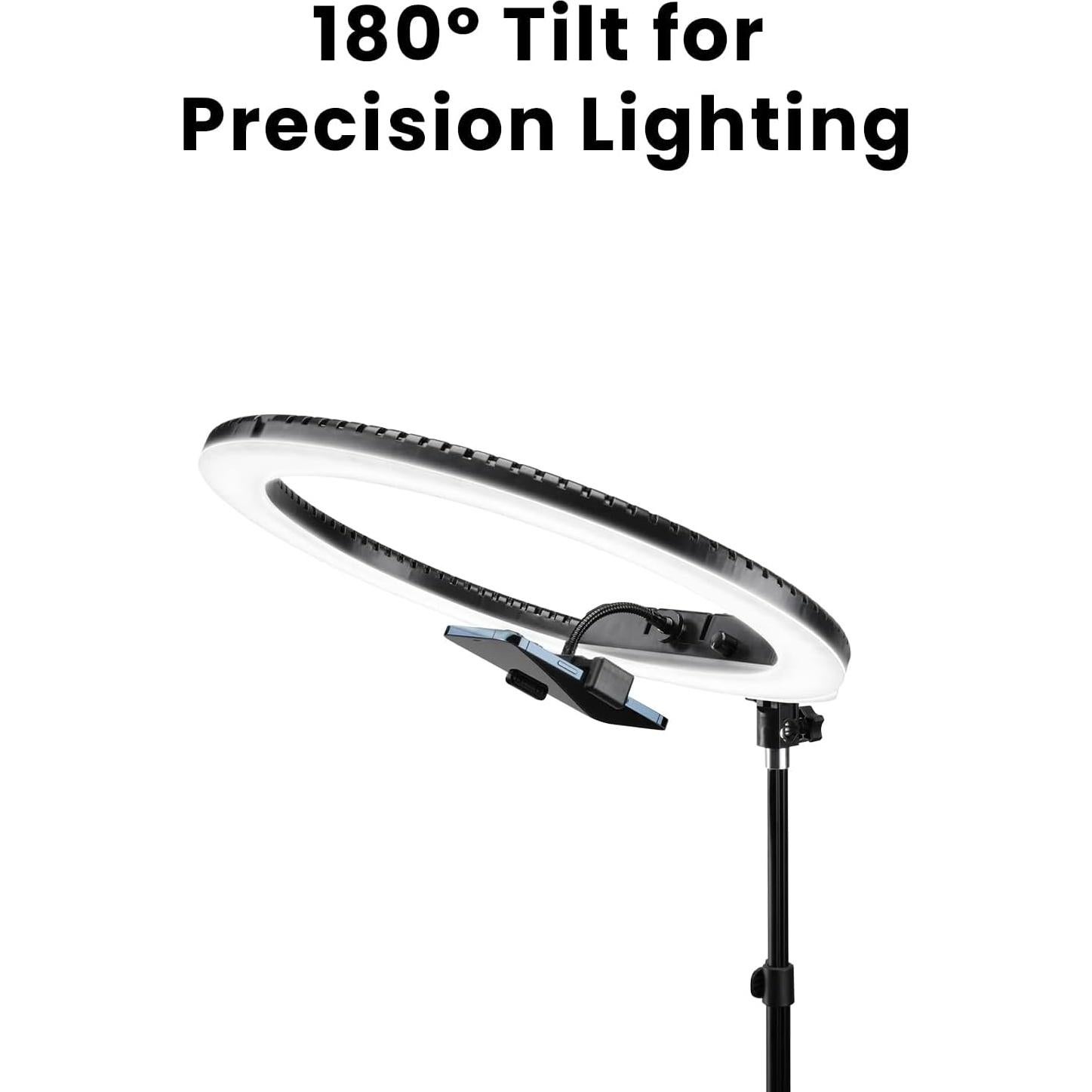 Luz de Anillo LED Lume Cube 18" Bicolor con Soporte y Tripié