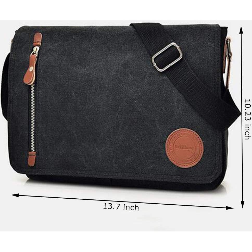 Bolsa Mensajera de Lona Vintage Dealcase para Laptop 11.6-13.3"
