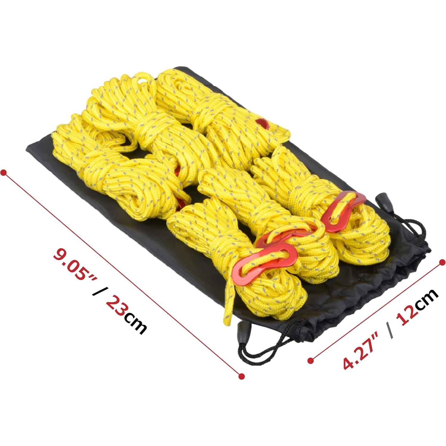 Cuerda de Guía Reflectante Azarxis 4m con Ajustador Aluminio