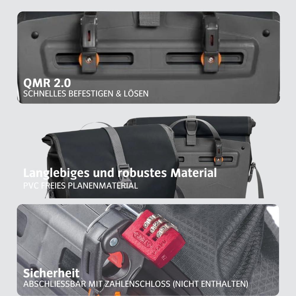 Mochila Vaude Aqua Back Single 24L Impermeable Negra